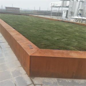 张家川耐候钢花池围边